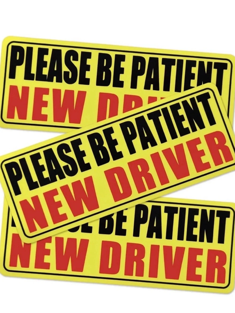 3PCS New Driver Magnet for Car, Please Be Patient New Driver Stickers Magnetic